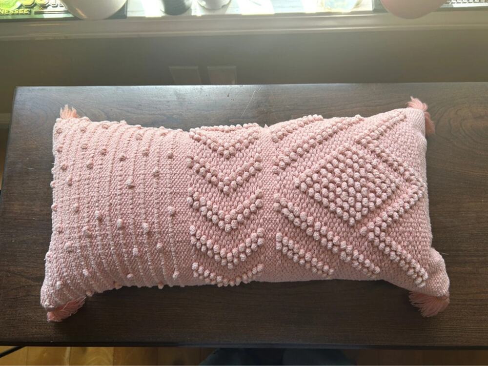 Oversize Embroidered Textured Lumbar Throw Pillow - Opalhouse